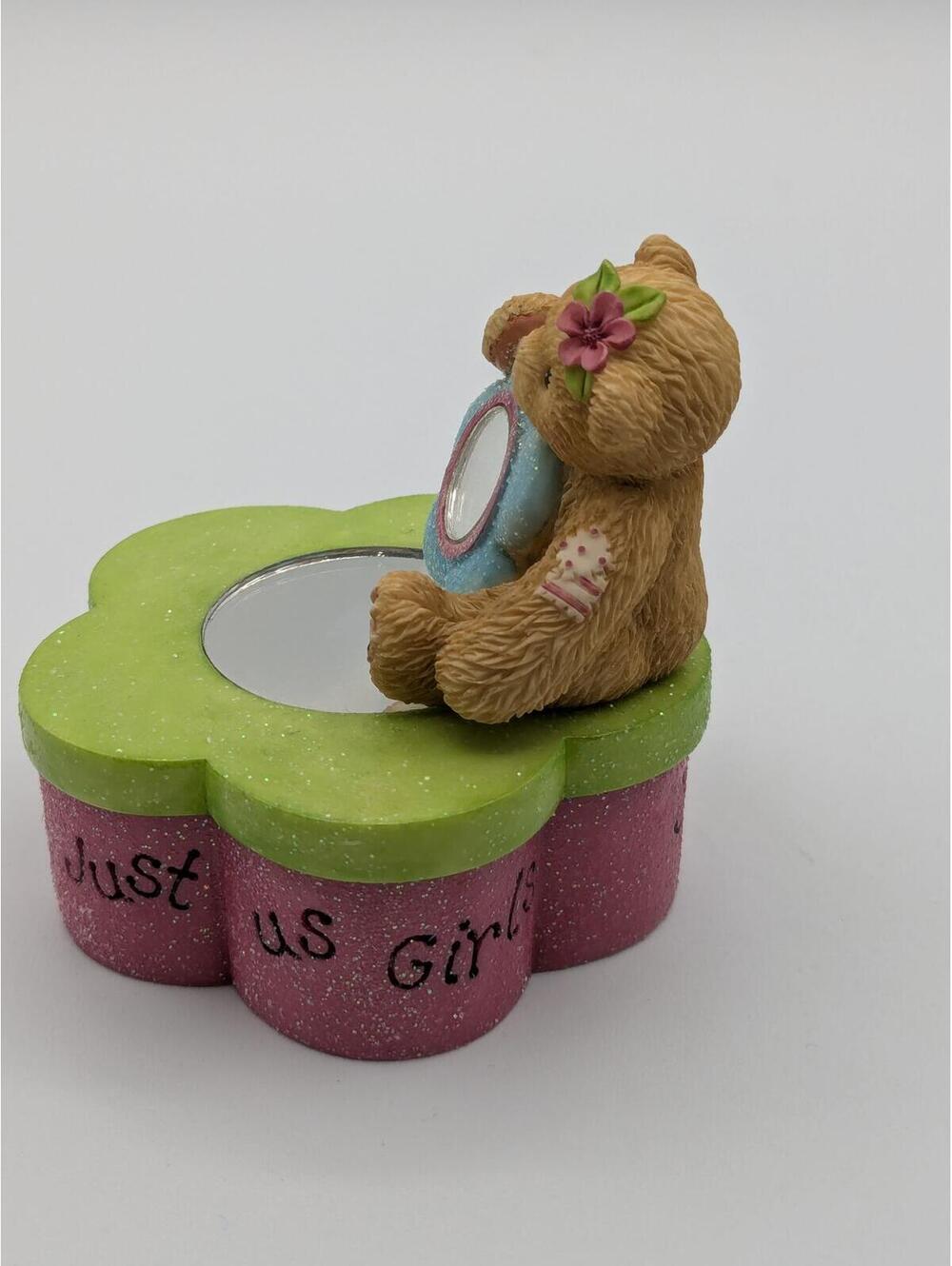 Cherished Teddies Just Us Girls (846090) 2001, Covered Trinket Box - Picture 4 of 7